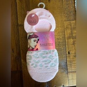 Paris Hilton 6 Pr Women’s Sneaker Liners Non Slip Gripper